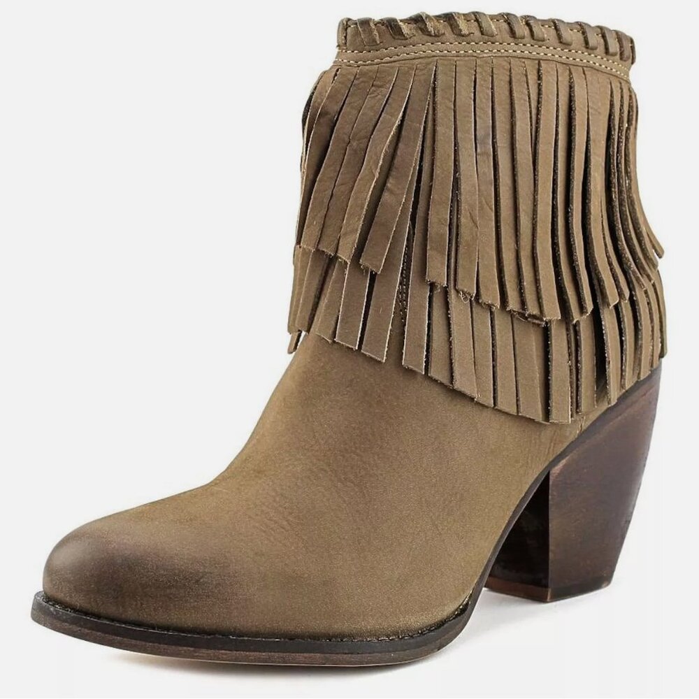 MTNG x Free People Fringe Ankle Bootie